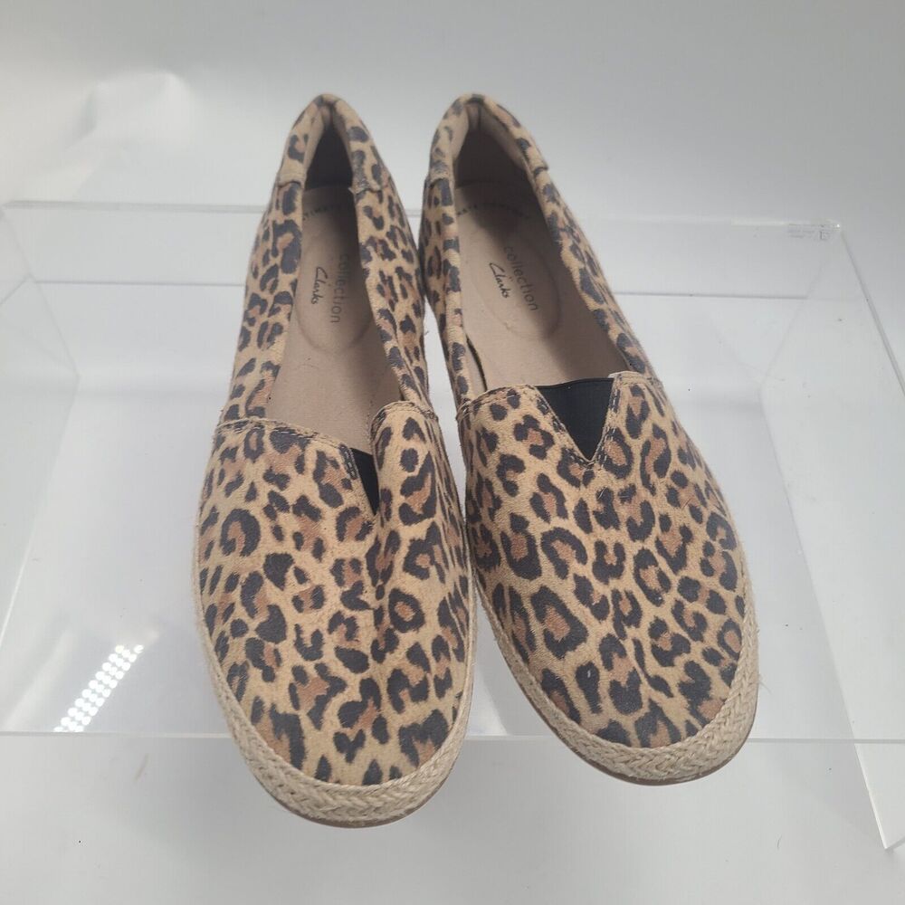 Clarks Collection Slip-On Size 8.5m Leopard Print… - image 1